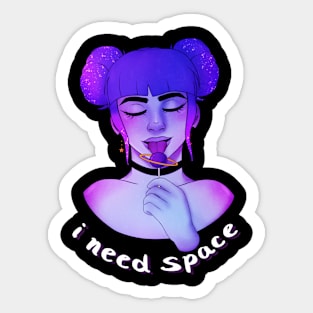 I Need Space Sticker